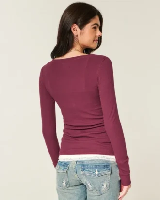 1997 Henley con estampado