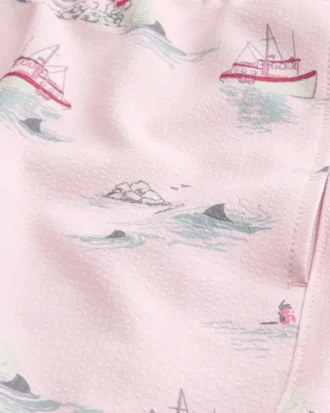 Bañador de volley de seersucker hasta la mitad del muslo Bañador de volley de seersucker hasta la mitad del muslo