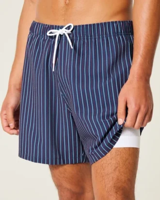 Bañador de volley de seersucker hasta la mitad del muslo