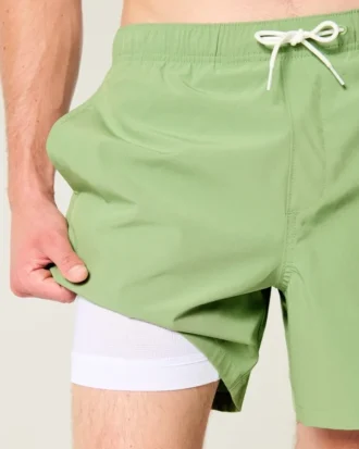 Bañador de volley hasta la mitad del muslo con estampado Malibu Beach