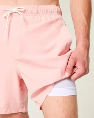 Bañador volley con estampado Hawaii hasta la mitad del muslo Bañador volley con estampado Hawaii hasta la mitad del muslo