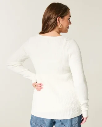 Babydoll de manga larga y cuello cuadrado