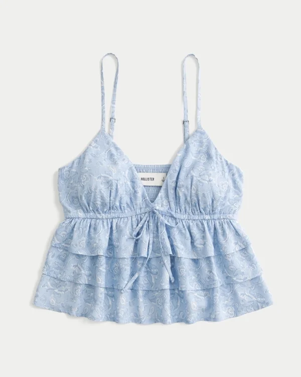 Blusa fácil con volantes Blusa fácil con volantes