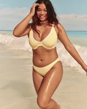 Braguita de bikini acanalada