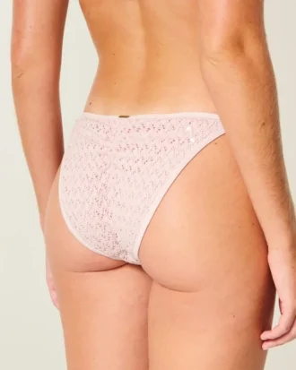 Braguita de bikini atrevida con lazos laterales y lentejuelas estilo croché