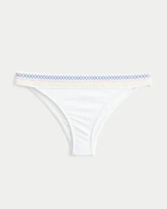 Braguita de bikini con cintura fruncida y corte alto