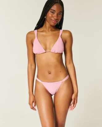 Braguita de bikini con fruncido y corte alto