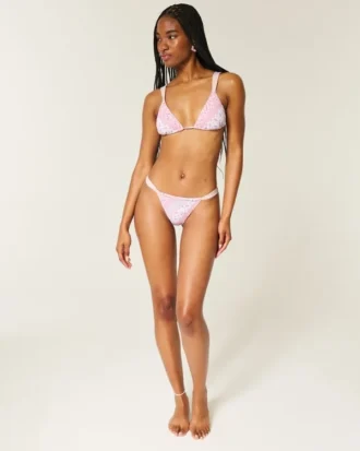 Braguita de bikini con fruncido y corte alto