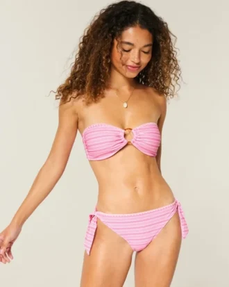 Braguita de bikini con lazos laterales cosidos