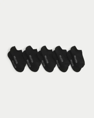 Calcetines tobilleros con logotipo, paquete de 5