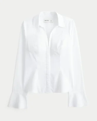 Camisa con mangas acampanadas