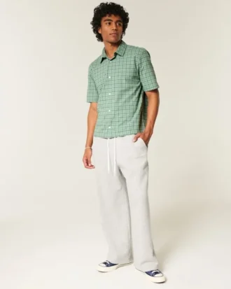 Camisa cuadrada de manga corta