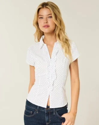 Camisa de esmoquin de manga corta