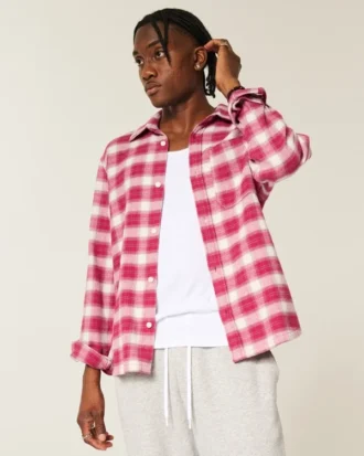 Camisa de franela con estampado de los Buckeyes de la Universidad Estatal de Ohio