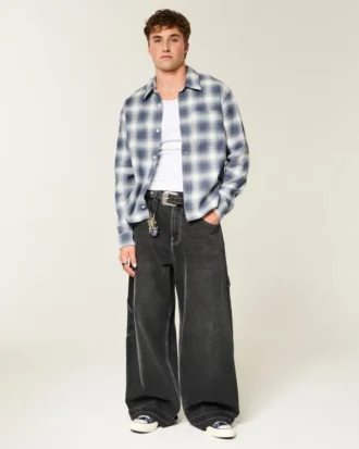 Camisa de franela cuadrada