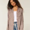 Camisa de franela oversize