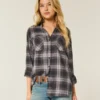 Camisa de franela oversize