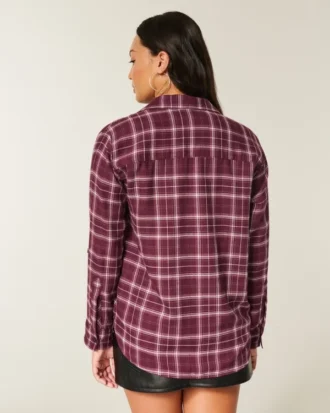 Camisa de franela oversize