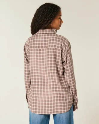 Camisa de franela oversize
