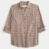 Camisa de franela oversize