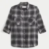 Camisa de franela oversize