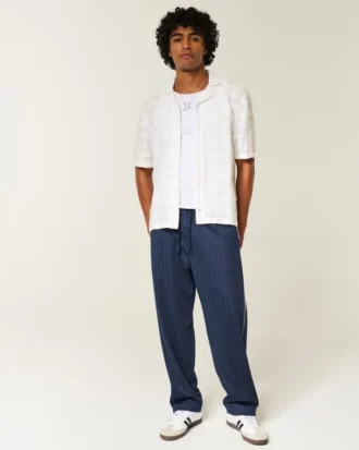 Camisa de manga corta con estampado texturizado