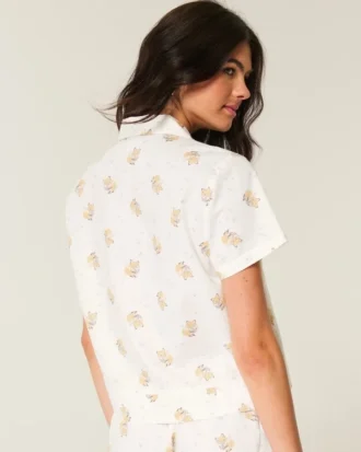 Camisa de manga corta de algodón Oxford Camisa de manga corta de algodón Oxford