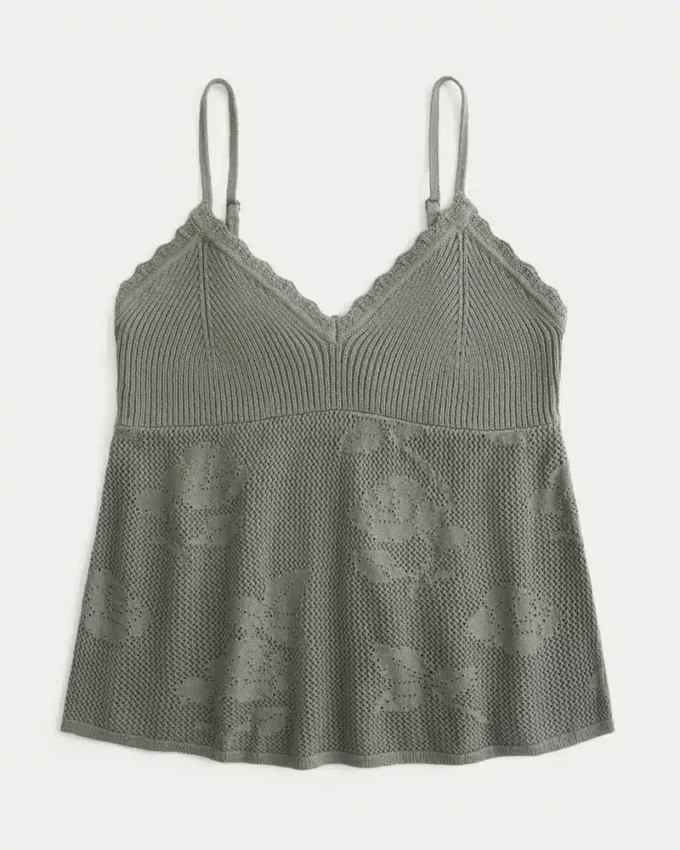 Camiseta babydoll con cuello halter y estilo bordado fácil