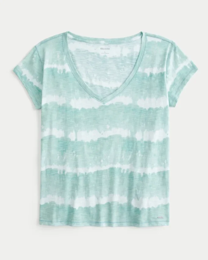 Camiseta con cuello en V