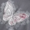 Camiseta con estampado de mariposa que se adapta fácilmente al cuerpo Camiseta con estampado de mariposa que se adapta fácilmente al cuerpo