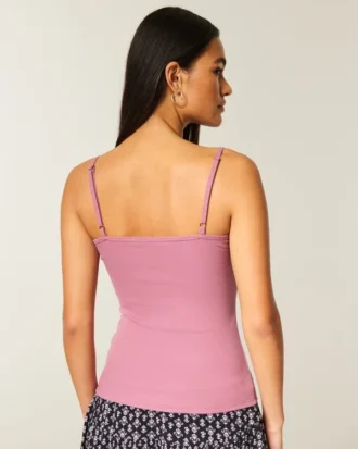 Camiseta con ribete de encaje