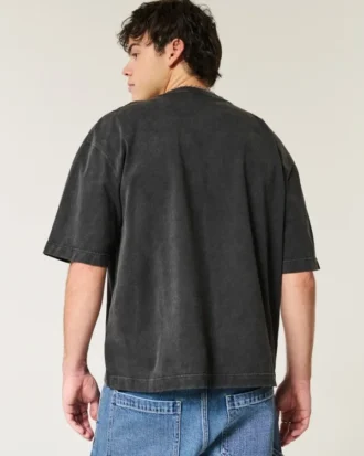 Camiseta corta de manga corta y corte cuadrado