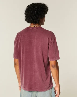 Camiseta de algodón grueso y corte cuadrado