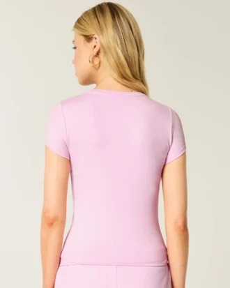 Camiseta de bebé de tejido elástico suave sin costuras