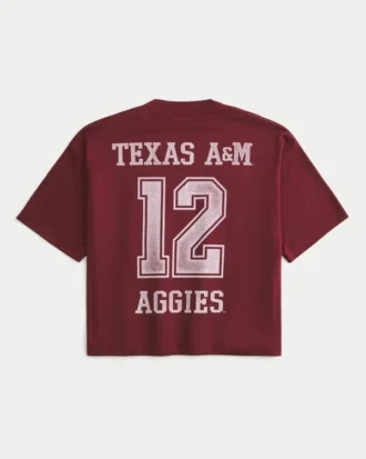 Camiseta de fútbol americano con gráfico de los Aggies de la Universidad de Texas A&M