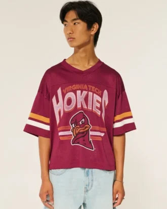 Camiseta de fútbol con gráfico de los Virginia Tech Hokies Camiseta de fútbol con gráfico de los Virginia Tech Hokies