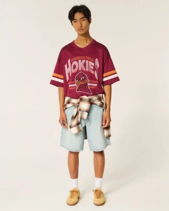Camiseta de fútbol con gráfico de los Virginia Tech Hokies Camiseta de fútbol con gráfico de los Virginia Tech Hokies