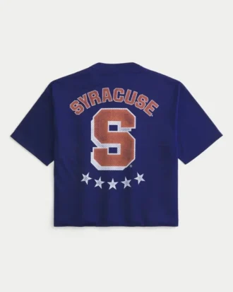 Camiseta de fútbol con gráfico naranja de la Universidad de Syracuse Camiseta de fútbol con gráfico naranja de la Universidad de Syracuse