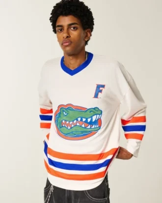 Camiseta de hockey con gráfico de los Gators de la Universidad de Florida