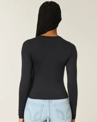 Camiseta de manga larga sin costuras para bebé