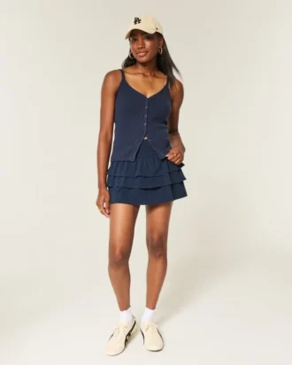 Camiseta de tirantes con botones