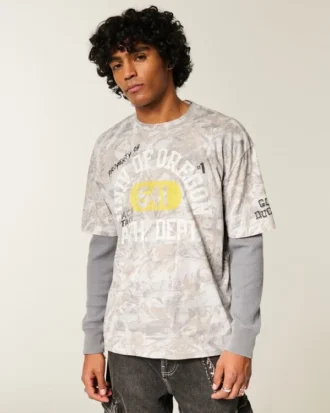 Camiseta gráfica Boxy de los Ducks de la Universidad de Oregón