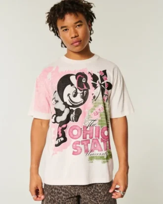 Camiseta gráfica Boxy Ohio State Buckeyes