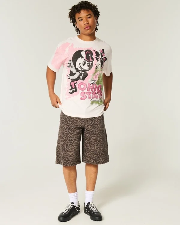 Camiseta gráfica Boxy Ohio State Buckeyes Camiseta gráfica Boxy Ohio State Buckeyes