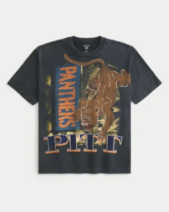 Camiseta gráfica Boxy Pitt Panthers