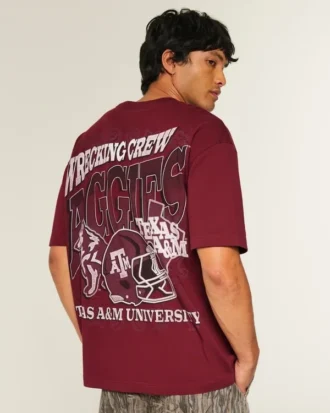 Camiseta gráfica Boxy Texas A&M University Aggies