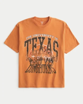 Camiseta gráfica Boxy University of Texas Longhorns