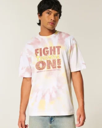 Camiseta gráfica con corte cuadrado de los Trojans de la Universidad del Sur de California