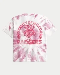 Camiseta gráfica cuadrada de los Badgers de la Universidad de Wisconsin