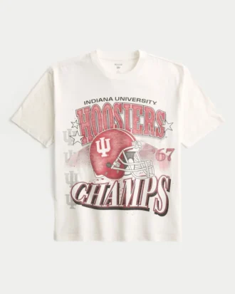 Camiseta gráfica cuadrada Indiana University Hoosiers